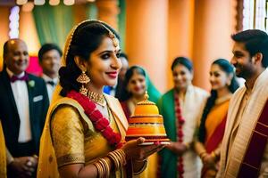 le mariage, Bombay, la photographie, le mariage Brigade. généré par ai photo