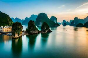 le Ha longue baie dans vietnam. généré par ai photo