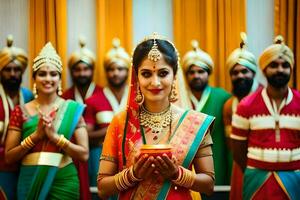 Indien mariage la photographie dans Bangalore. généré par ai photo