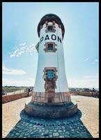 serein phare sur bréhat île, bretagne, France photo