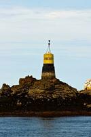 Breton sémaphore et phare sur bréhat île photo