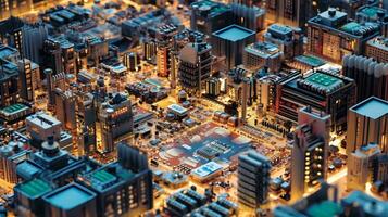 ville de circuits une ordinateur carte mère ressembler une ville, image généré par ai photo