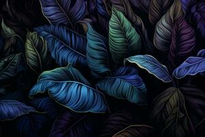 vert texture jardin plante beauté la nature jungle modèle fermer abstrait feuilles crépuscule foncé photo