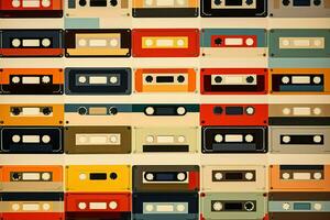 l'audio culture divertissement musical ancien stéréo cassette équipement rétro médias du son vieux ruban photo