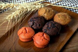 muffin Chocolat fraise vanille photo