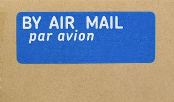 enveloppe de lettre par avion