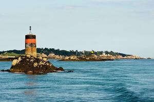 Breton sémaphore et phare sur bréhat île photo