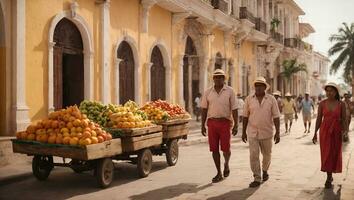 carthagène, Colombie. ai généré photo