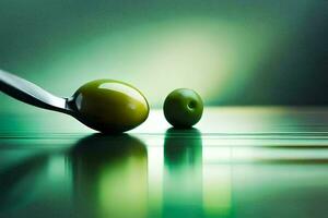 Olives, le vert, le vert, vert, vert, vert, vert, vert,. généré par ai photo
