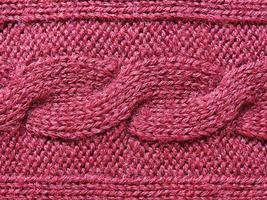 fond de texture de laine rouge violet photo