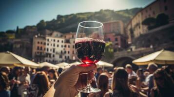 du vin Festival dans Italie photo