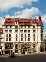 vieux bâtiment dans aix les bains, savoyarde, France photo