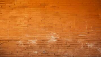 chaud en haut votre conception avec cette attrayant Orange brique mur arrière-plan, ample copie espace inclus photo