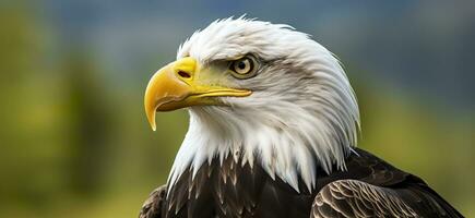 portrait de un américain chauve aigle, faune. génératif ai photo