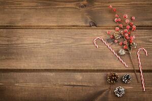 Noël décoration sur bois Contexte photo