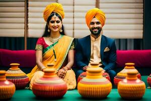 Indien mariage la photographie dans Bangalore. généré par ai photo