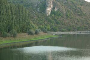 romantique paysage dans le pays. magnifique l'automne la nature dans L'Europe . photo