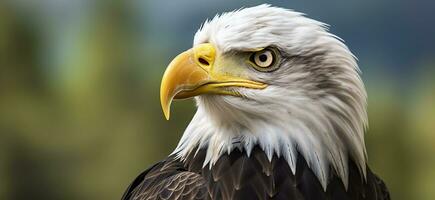 portrait de un américain chauve aigle, faune. génératif ai photo