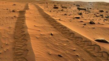 surface Mars poussière diable ai généré photo