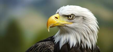 portrait de un américain chauve aigle, faune. génératif ai photo