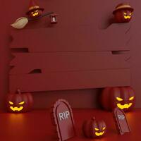 3d le rendu Halloween journée Contexte photo