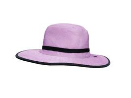 violet ancien tissu chapeau isolé sur blanc photo