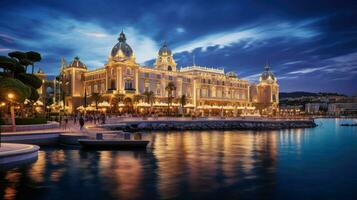 Monaco français riviera les casinos ai généré photo
