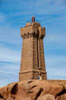 vue de ploumanac'h phare signifier rouz phare - Bretagne, France photo