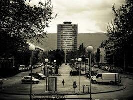 majestueux nivolet la tour dans monochrome Chambéry, savoyarde, France. photo