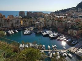 aérien vue de Monaco port photo