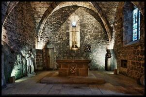 antique français église autel intérieur photo