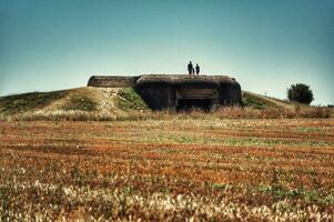 une allemand bunker dans la Normandie, France photo