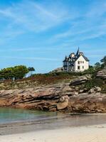 été côtier beauté dans Bretagne, France photo