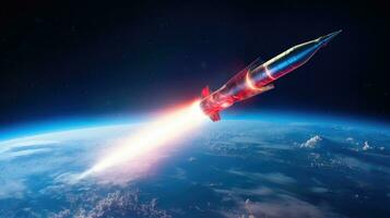 véhicule hypersonique missiles artisanat ai généré photo
