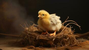 poussin née mignonne photo