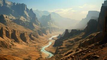 Voyage canyonlands Pakistan scénique ai généré photo