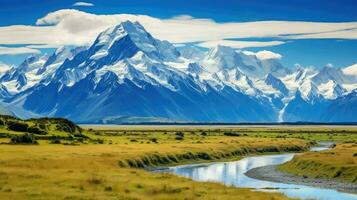 magnifique Nouveau Zélande du sud ai généré photo