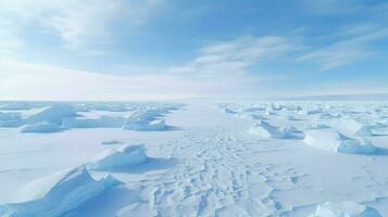 la nature polaire la glace casquettes ai généré photo