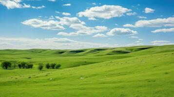 nuage Kansas silex collines ai généré photo