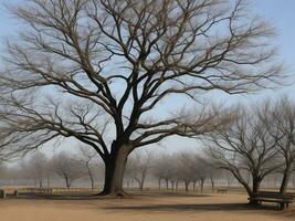 arbre magnifique proche en haut image ai généré photo