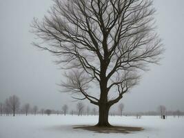 arbre magnifique proche en haut image ai généré photo