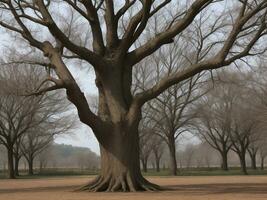 arbre magnifique proche en haut image ai généré photo