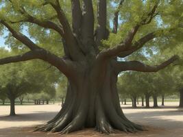 arbre magnifique proche en haut image ai généré photo