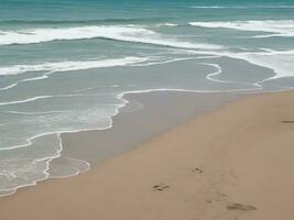 plage magnifique proche en haut image ai généré photo