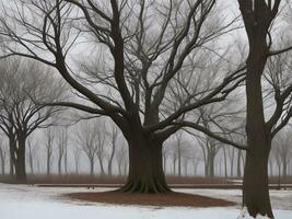 arbre magnifique proche en haut image ai généré photo