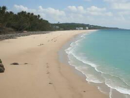 plage magnifique proche en haut image ai généré photo