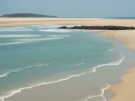 plage magnifique proche en haut image ai généré photo