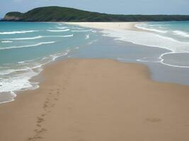 plage magnifique proche en haut image ai généré photo