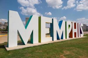 Signe de Memphis sur l'île de boue, Memphis Tennessee photo