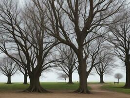 arbre magnifique proche en haut image ai généré photo